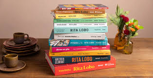 Imagem com todos os livros da Rita Lobo